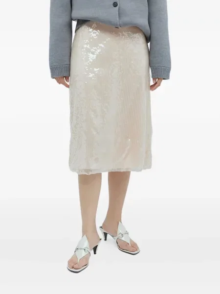 Fustă midi Gucci cu paiete până la genunchi