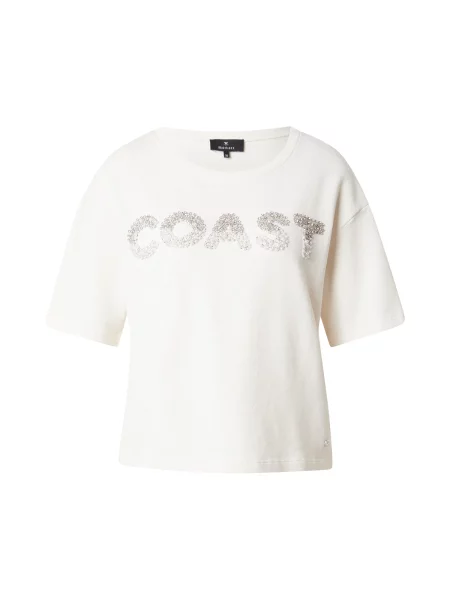 Monari Tricou argintiu perlat alb