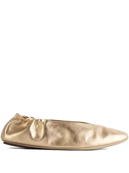 Balerini Marsell din piele auriu