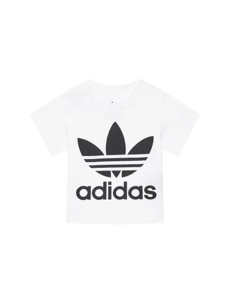 Adidas Majica Trefoil Regular Fit bela