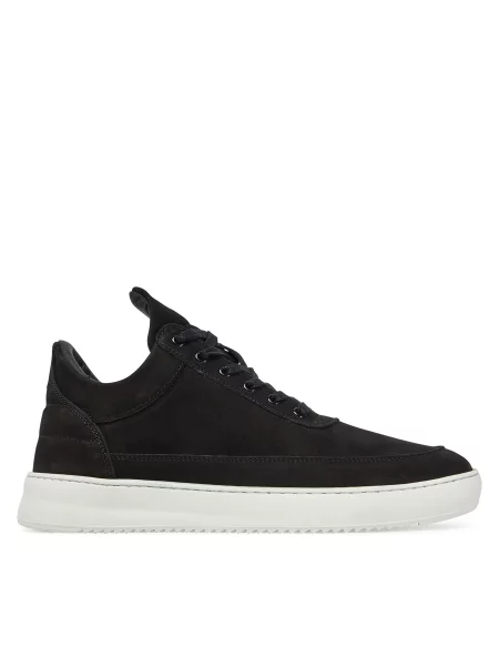 Кроссовки Filling Pieces из нубука черные