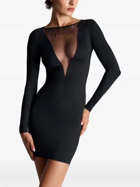 Rochie mini Scandale plasă negru