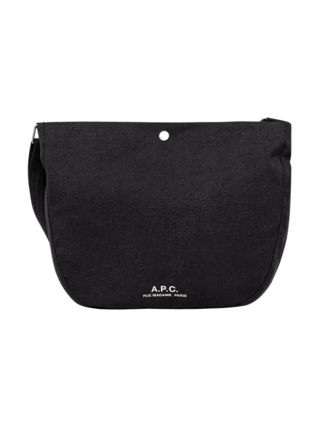 A.P.C. torebka shopper Besace Journal czarna