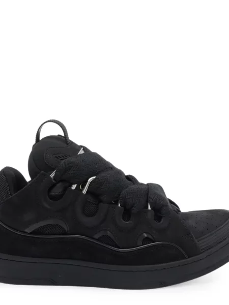 Sneakerși Lanvin din piele negru