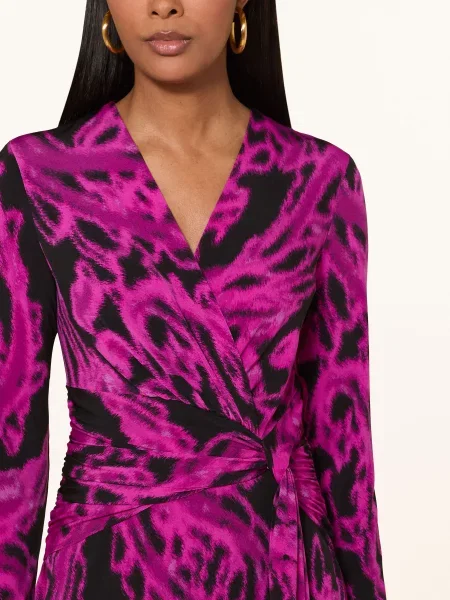 Joseph Ribkoff Sukienka W Stylu Kopertowym pink czarna