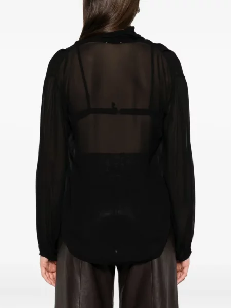 Bluză Forte_forte transparente negru