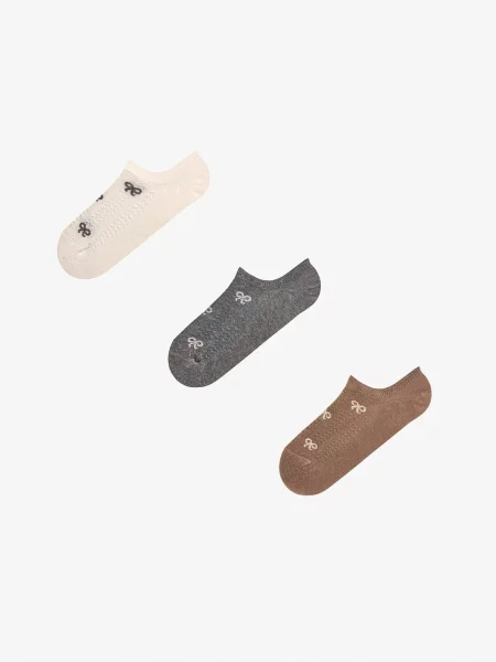 Penti Ponožky PENTI Ribbon Jacquard Sneaker Socken mix barev