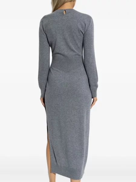 Rochie midi Givenchy până la genunchi de costum gri