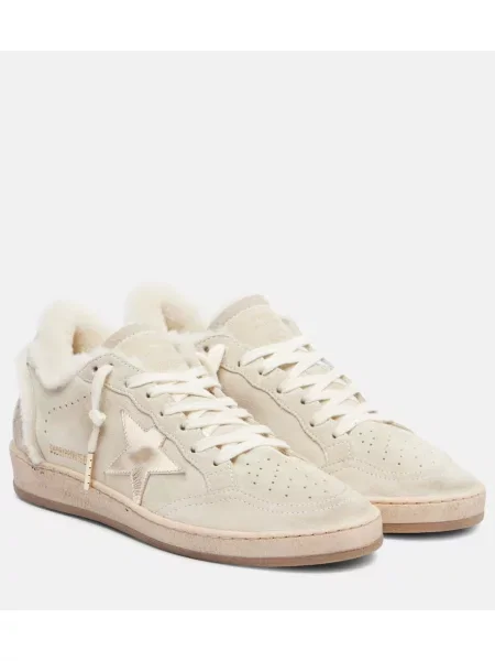 Superge Golden Goose Ball Star iz semiša bež