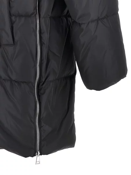 Palton Weekend Max Mara cu glugă negru