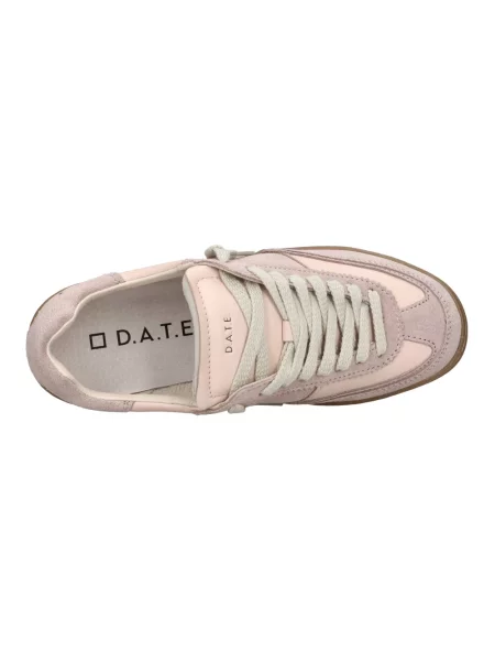 Sneakersy D.a.t.e. skórzane różowe