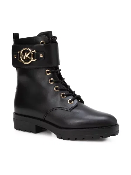 Botki Michael Kors na płaskim obcasie czarne