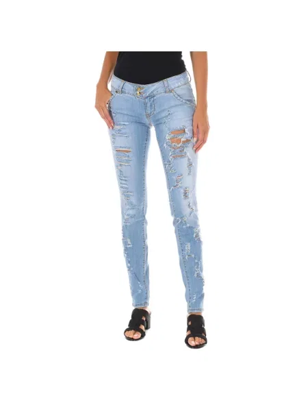 Jeansy skinny Met niebieskie
