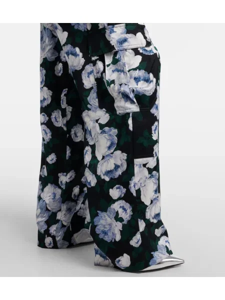 Pantaloni Stella Mccartney din satin cu imagine