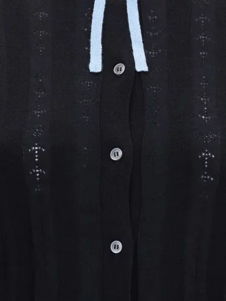 Cardigan Marni cu funde tricotate negru