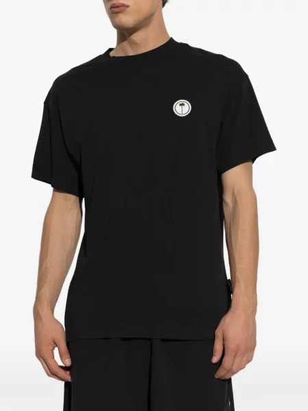 Tricou Palm Angels cu autograf negru