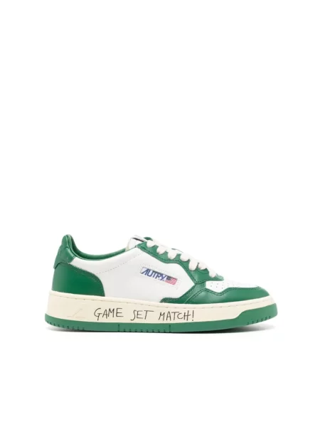 Sneakersy Autry zamszowe zielone