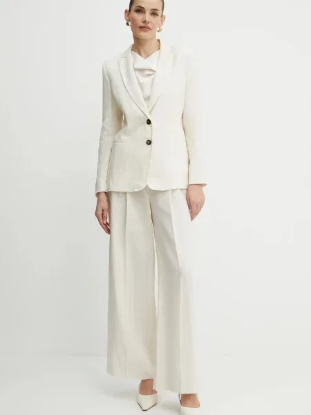 Ленено сако и панталон Marella Emme by Marella бежово