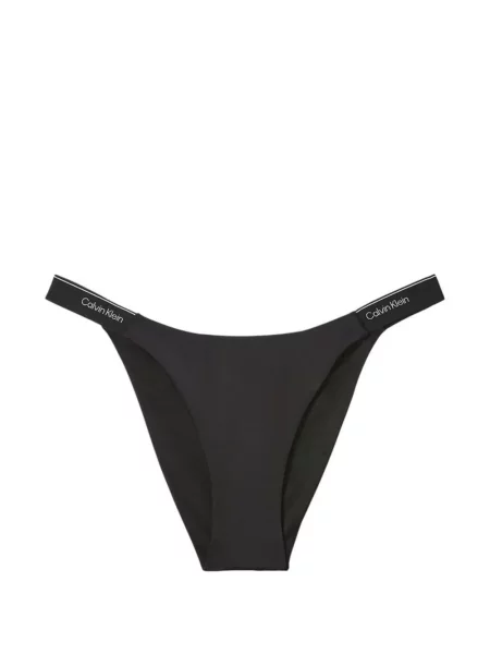 Bikini Calvin Klein s autogramom crna