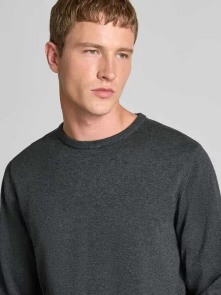 Sweter Jack & Jones z długim rękawem czarny