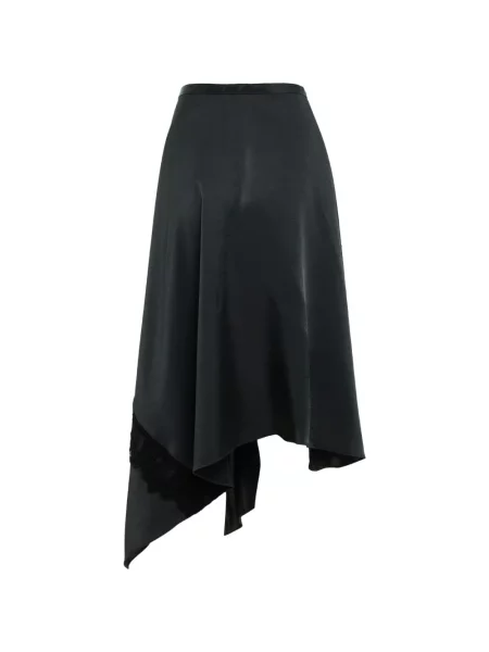 Fustă midi 3.1 Phillip Lim din dantelă negru