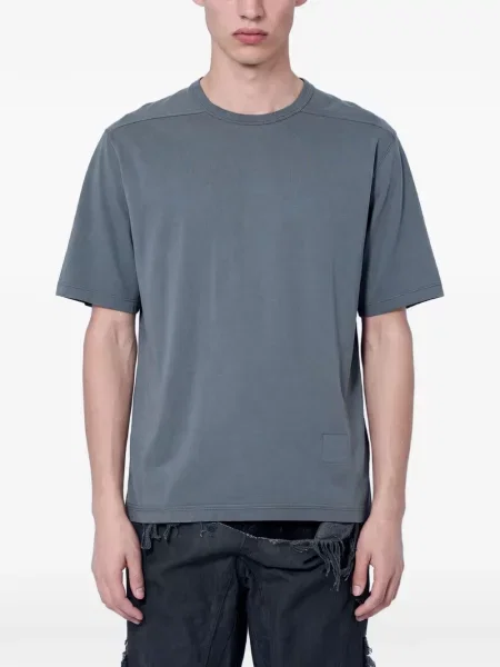 Tricou Rick Owens Drkshdw din jerseu cu autograf gri