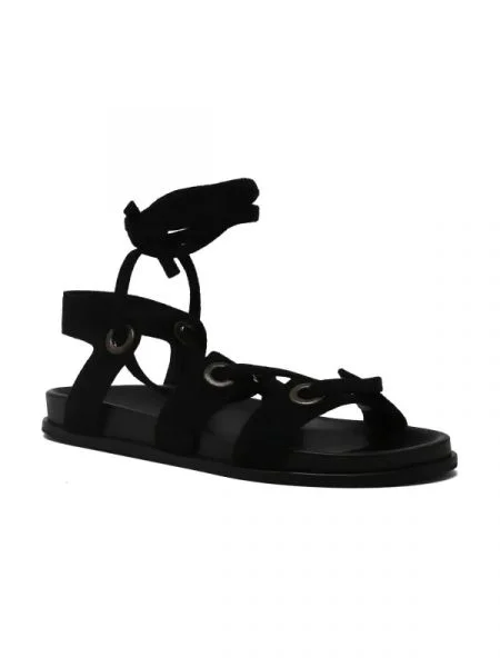 TWINSET De piele sandale GLADIATORE negru