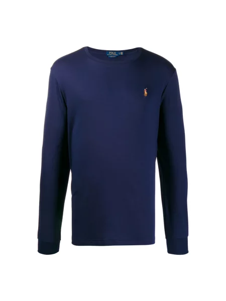 Polo Polo Ralph Lauren z długim rękawem niebieskie