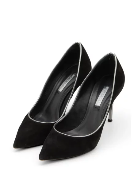 Pantofi cu toc Casadei din piele de căprioară negru