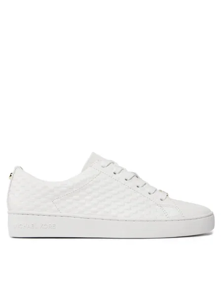 Sneakerși Michael Michael Kors cu șireturi din dantelă alb