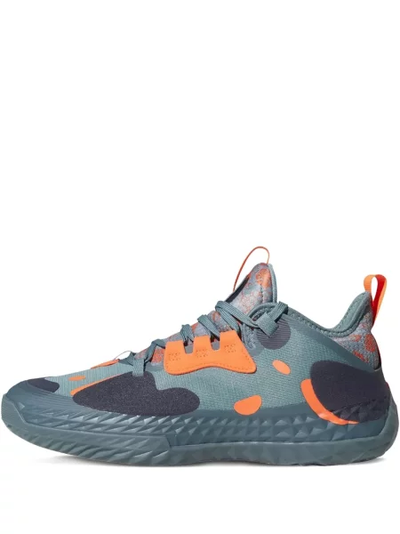 Běžecký květinový top Adidas šedý