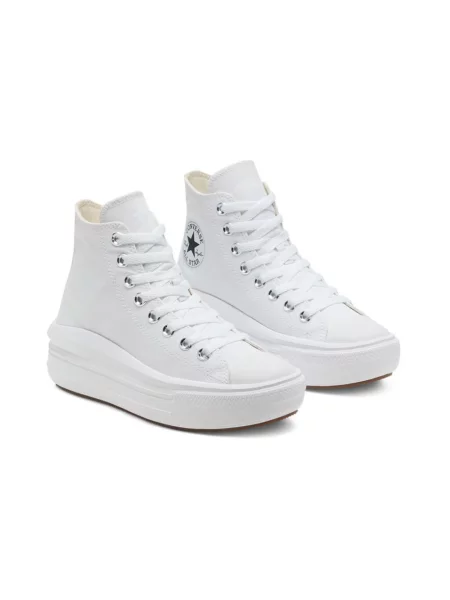 Trampki Converse na platformie białe
