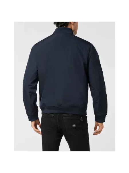 Kurtka bomber Philipp Plein niebieski