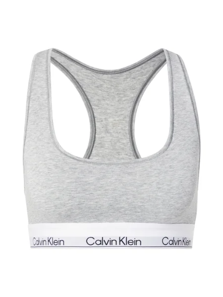 Calvin Klein Underwear Sutien / negru / alb gri
