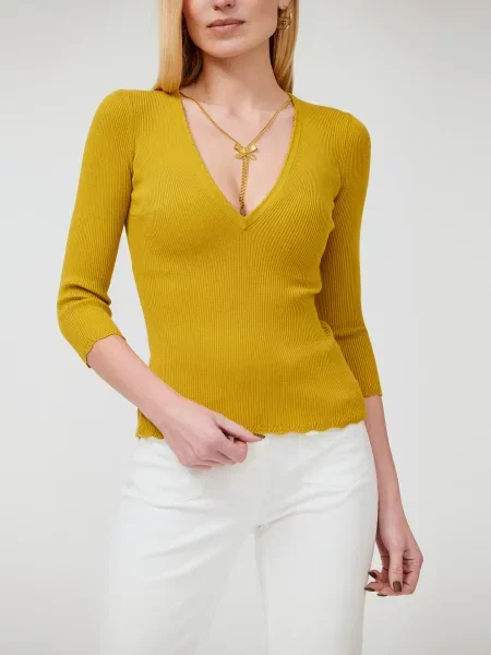 Свитер Elisabetta Franchi желтый