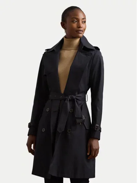 LAUREN RALPH LAUREN Trenčkot Mornarsko modra