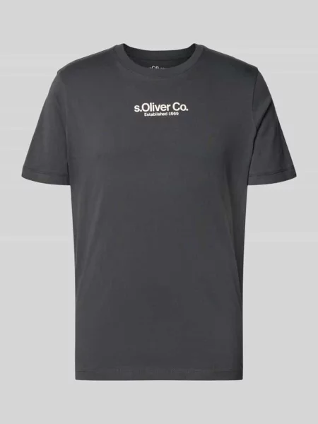T-shirt o kroju regular fit z czystej bawełny S.oliver Red Label