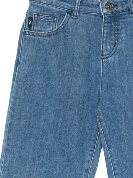 Dětské džínové šortky Emporio Armani modré