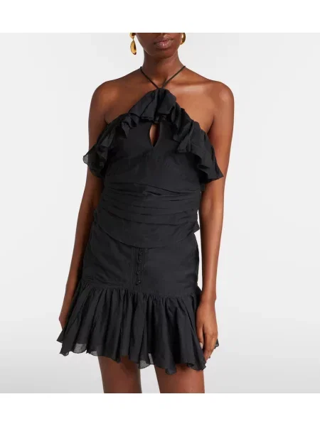Top Marant Etoile cu gât halter negru