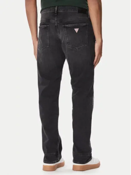 Guess Jeans Jeans hlače Temno Straight Fit siva