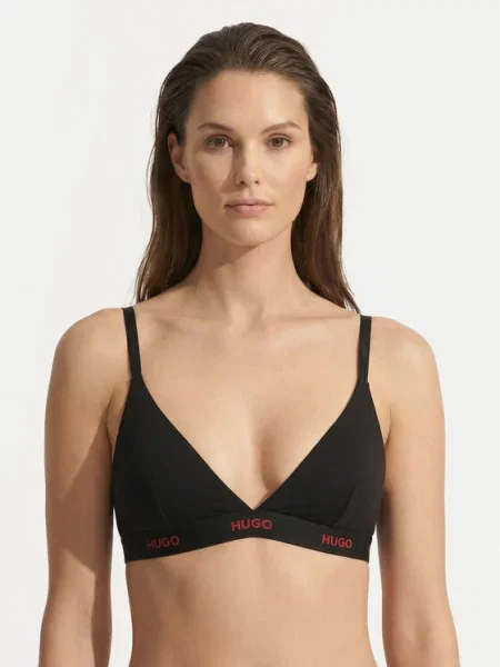 HUGO Podprsenka Bralette čierna