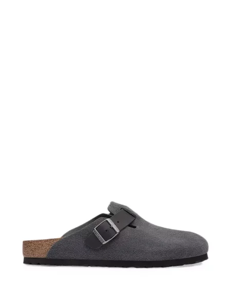 Papuci tip mules Birkenstock gri