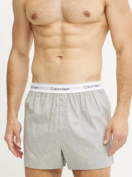 Calvin Klein Underwear laza boxeralsó férfi elasztánnal csomag szürke