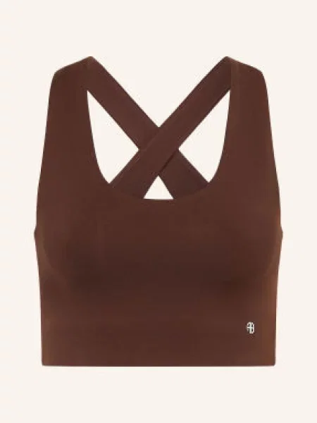 Oříznuté top Anine Bing hnědý