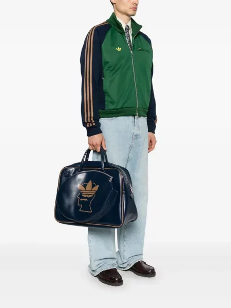 Маратонки Adidas с принт синьо