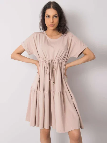 Rochie Fashionhunters de costum bej