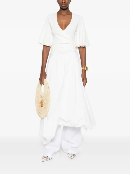 Top Jacquemus cu volane