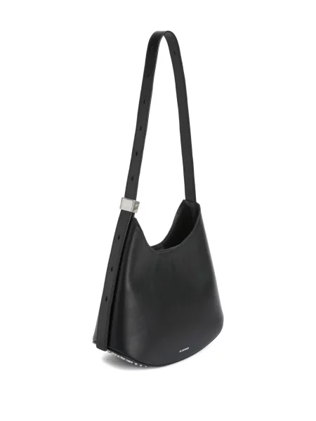 Geantă Jil Sander cu tepi negru