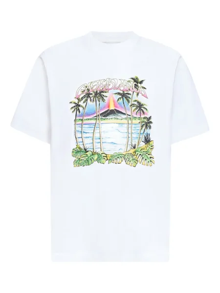 Tricou Casablanca cu imagine alb