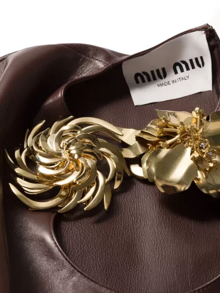Brosa Miu Miu auriu